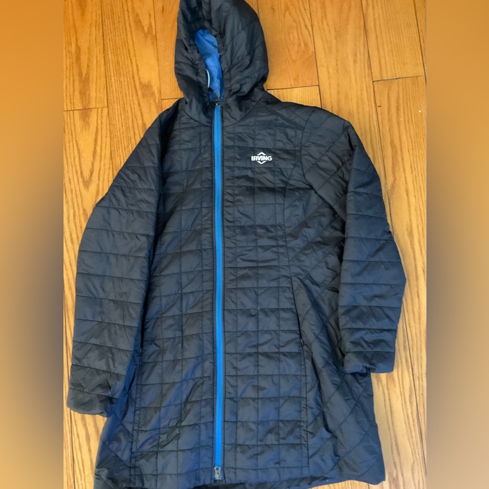 Cutter & Buck Hooded Quilted Puffer Coat, Irving , size XL